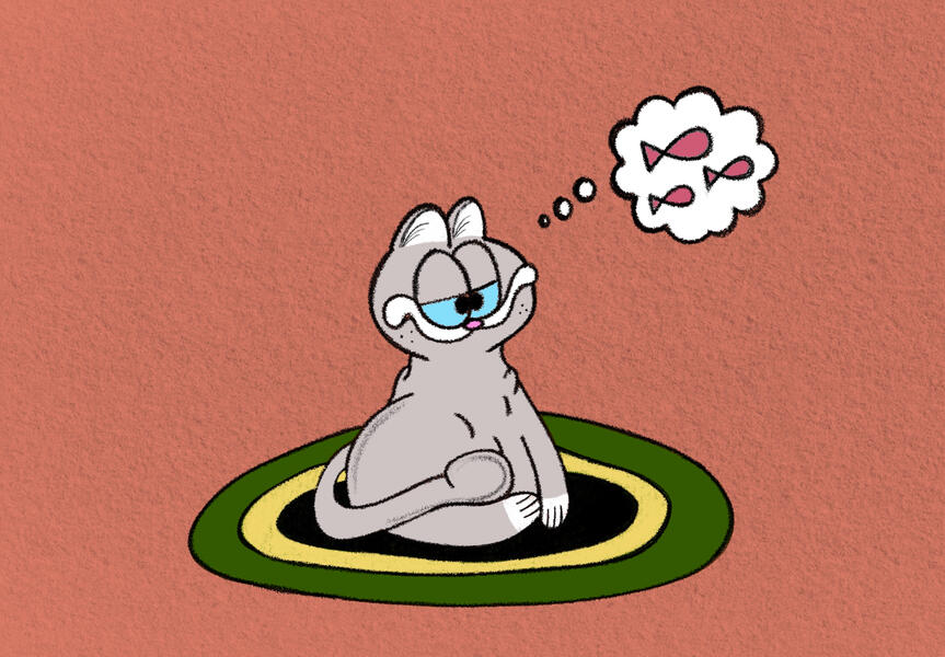 Personalized Cartoon Garfield Rendition